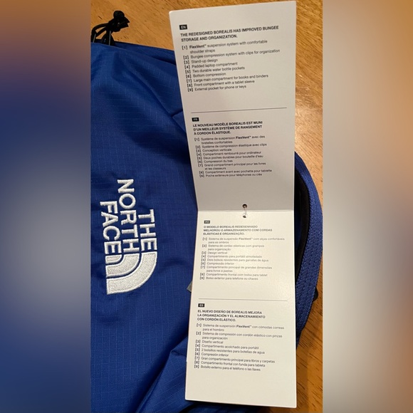 The North Face Rugged Borealis backpack in Blue and Black - Picture 10 of 12